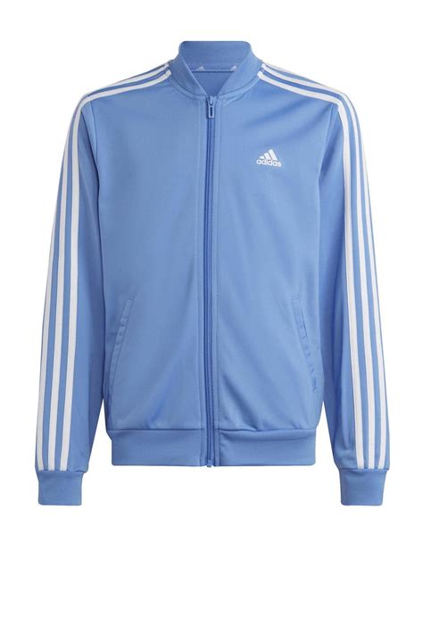 adidas vest lichtblauw met wit|Trainingsjacks en trainingsvesten .